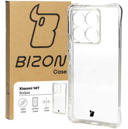 Image of Elastyczne etui Bizon Case Salpa do Xiaomi 14T, przezroczyste