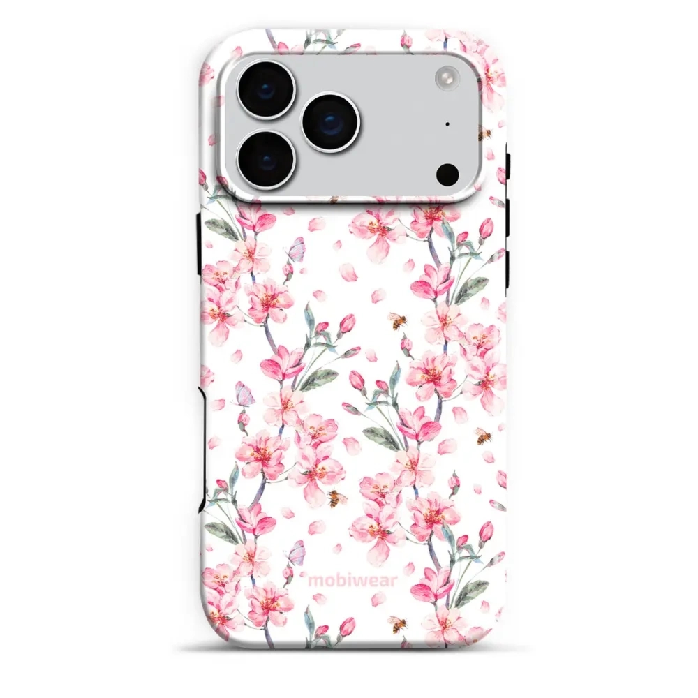 Etui ochronne do iPhone 17 Pro Max, Mobiwear Elite Pro, japoński bukiet
