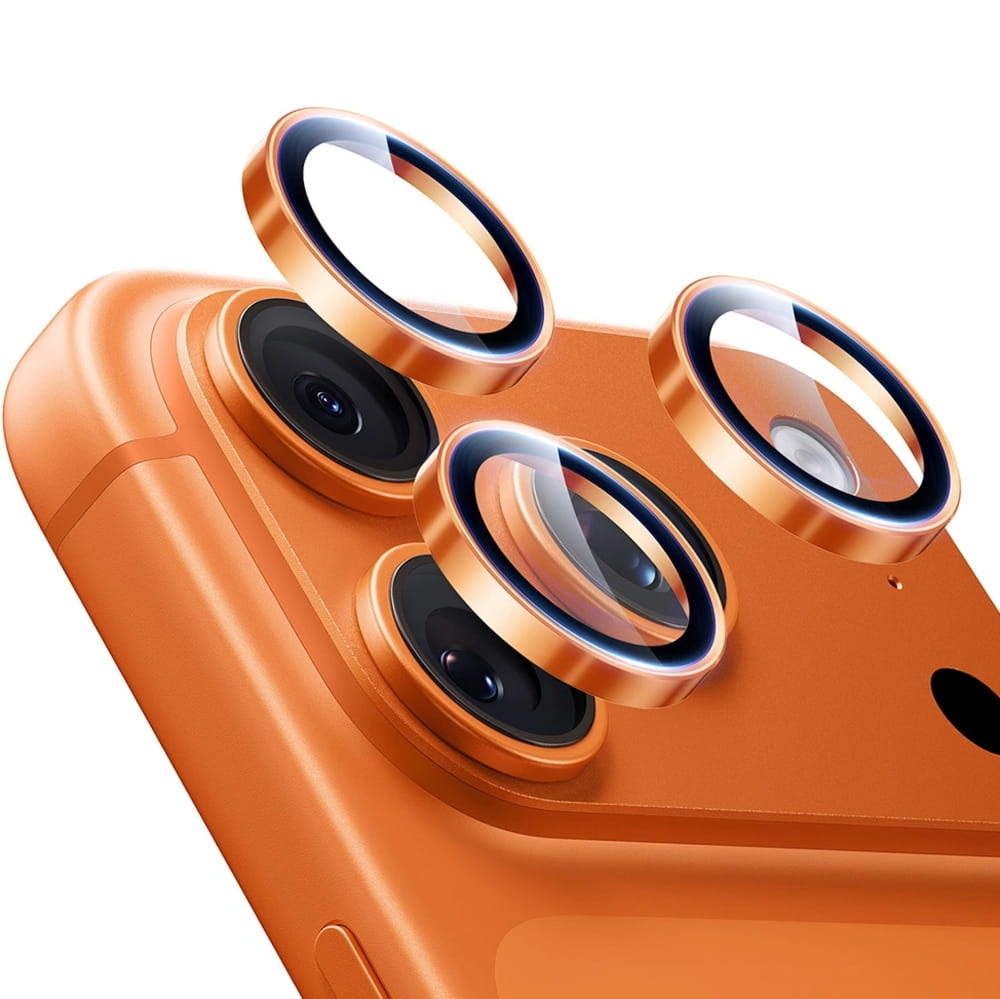 OUTLET: Szkło na aparat ESR Armorite Camera Protector do iPhone 17 Pro / Pro Max / 16 Pro / 16 Pro Max, pomarańczowe