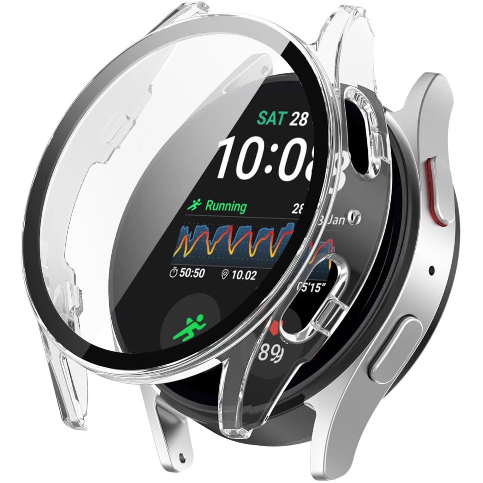 Image of Etui + szkło Tech-Protect Defense360 do Samsung Galaxy Watch 7 40mm, przezroczyste