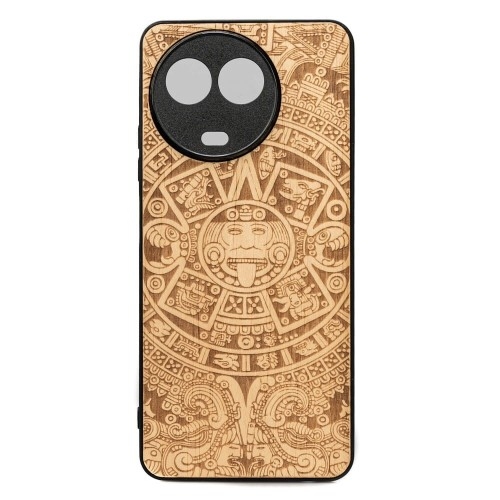 Image of Drewniane etui do Realme 11 5G, Bewood Kalendarz Aztecki Aniegre