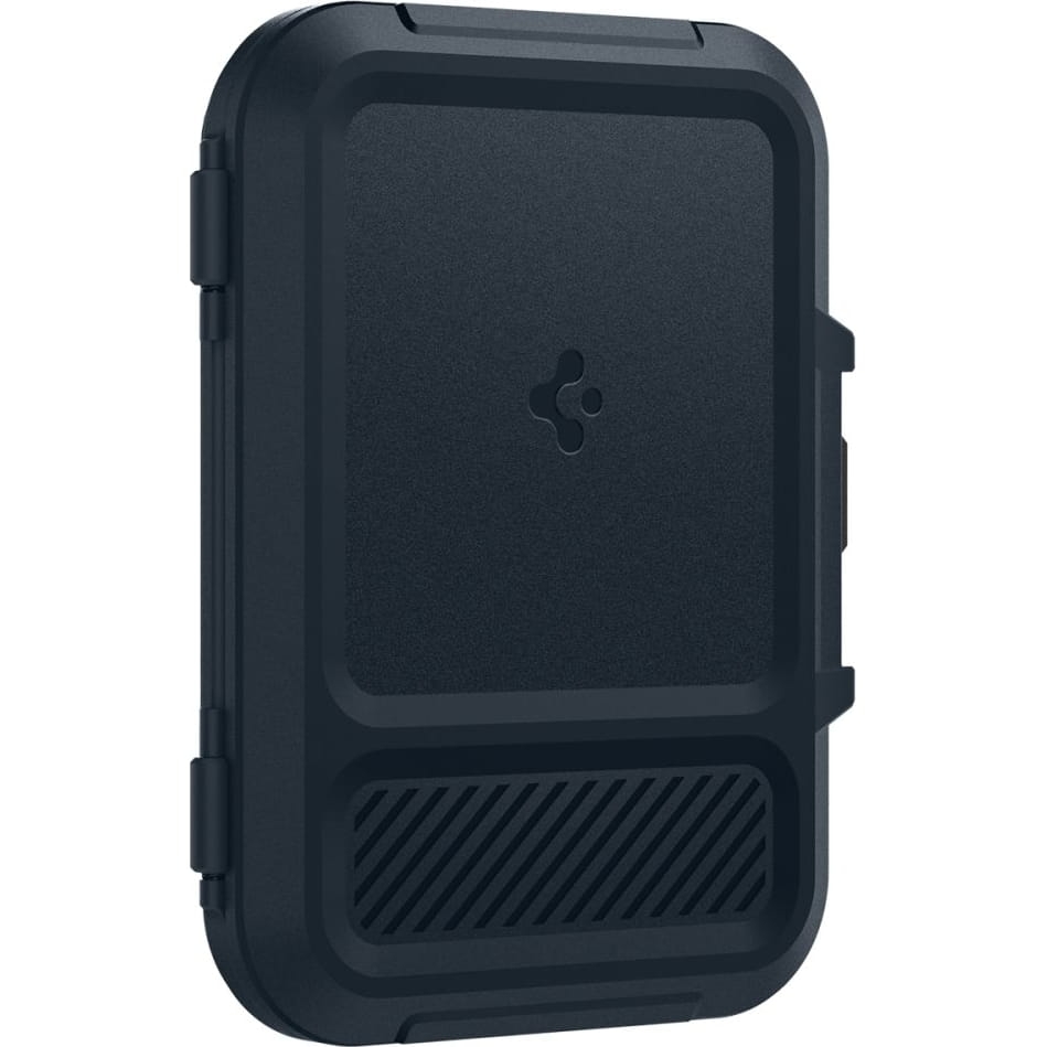 Image of Portfel na karty, banknoty Spigen LockFit Wallet do MagSafe, granatowy
