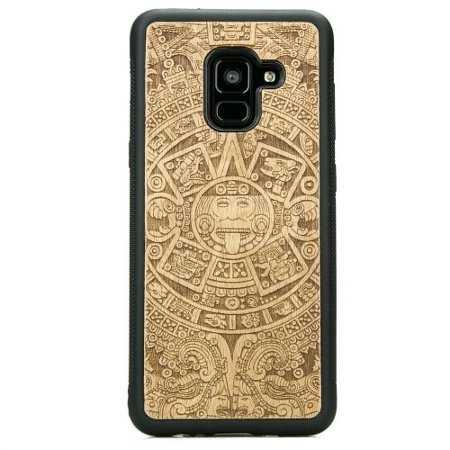 Image of Drewniane etui Bewood do Galaxy A8 2018 KALENDARZ AZTECKI ANIEGRE