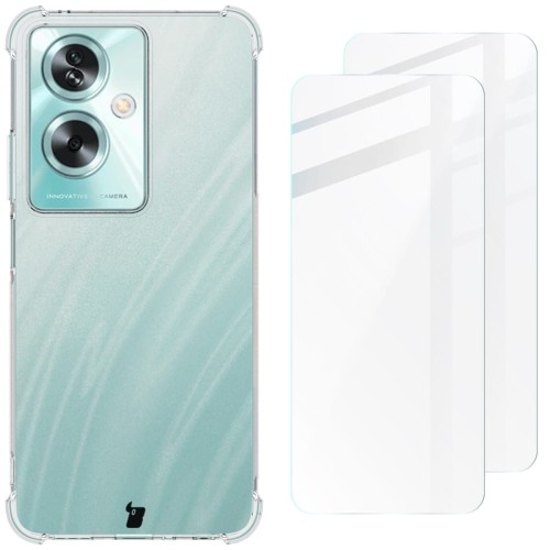 Image of Etui + 2x szkło hartowane Bizon Case Clear Pack do Oppo A79 5G