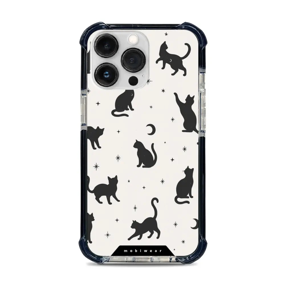 Etui ochronne do iPhone 13 Pro do MagSafe, Mobiwear Elite Bumper, kocia noc