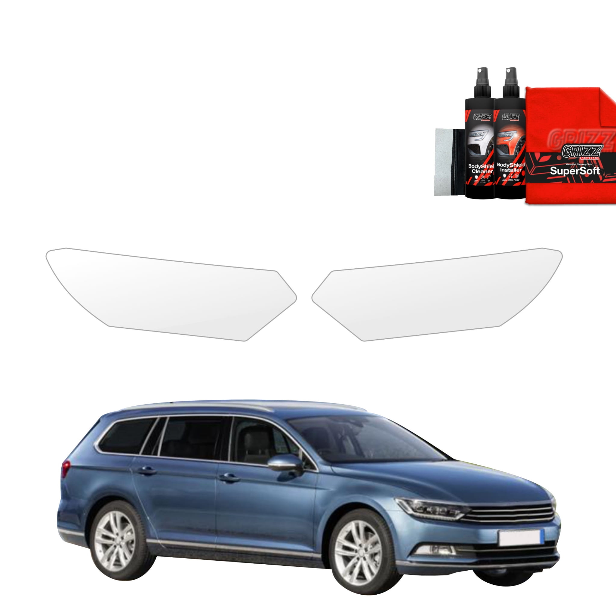 2w1 Folia ochronna na lampy Grizz Protector do Volkswagen Passat B8 Kombi (2014-2022)
