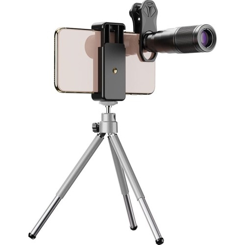 Image of Obiektyw / soczewka / teleskop Apexel na aparat smartfona ze statywem, makro 22X