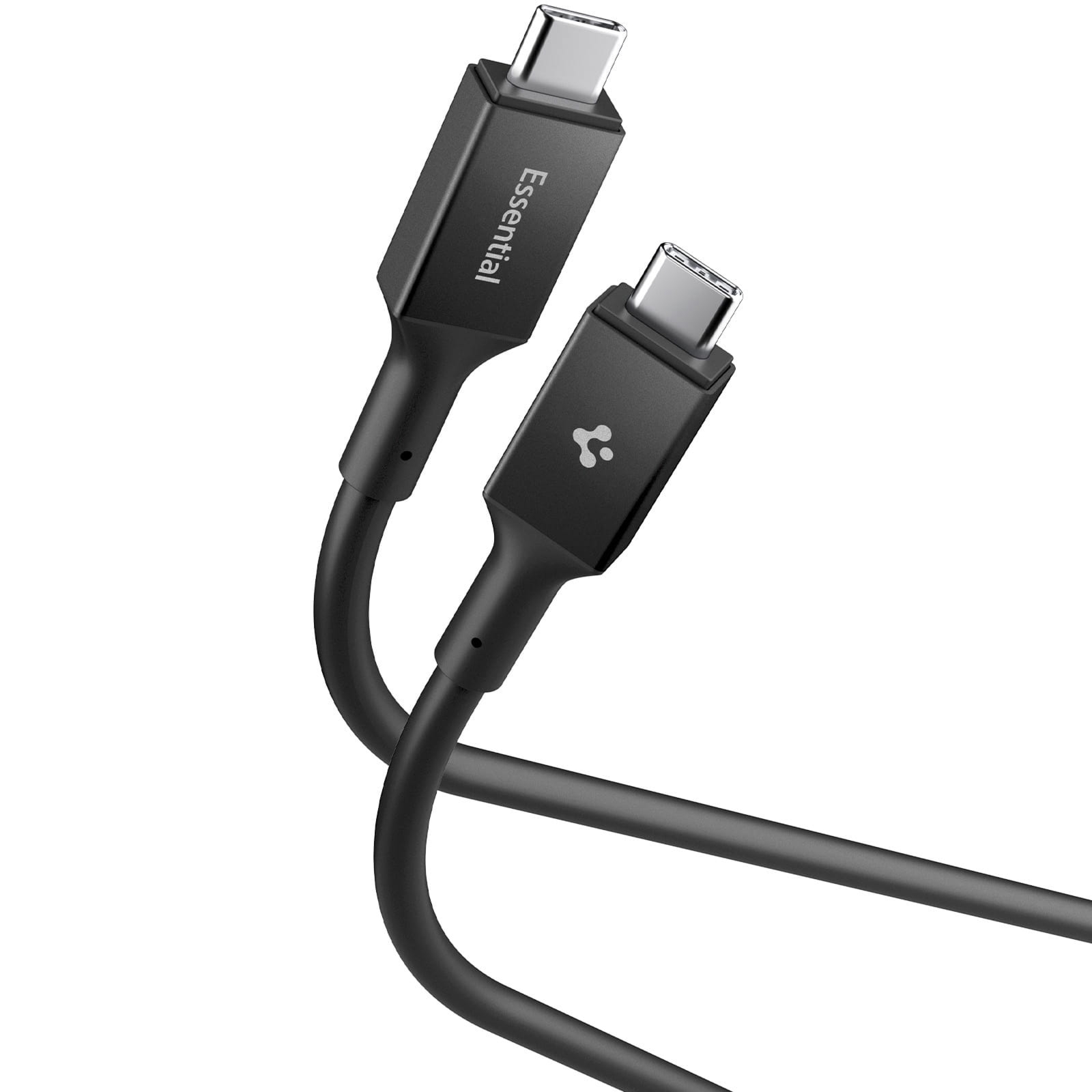 Kabel Spigen Essential DuraBend EB10020CC USB-C do USB-C 5 Gb/s 100W, 2 m, czarny