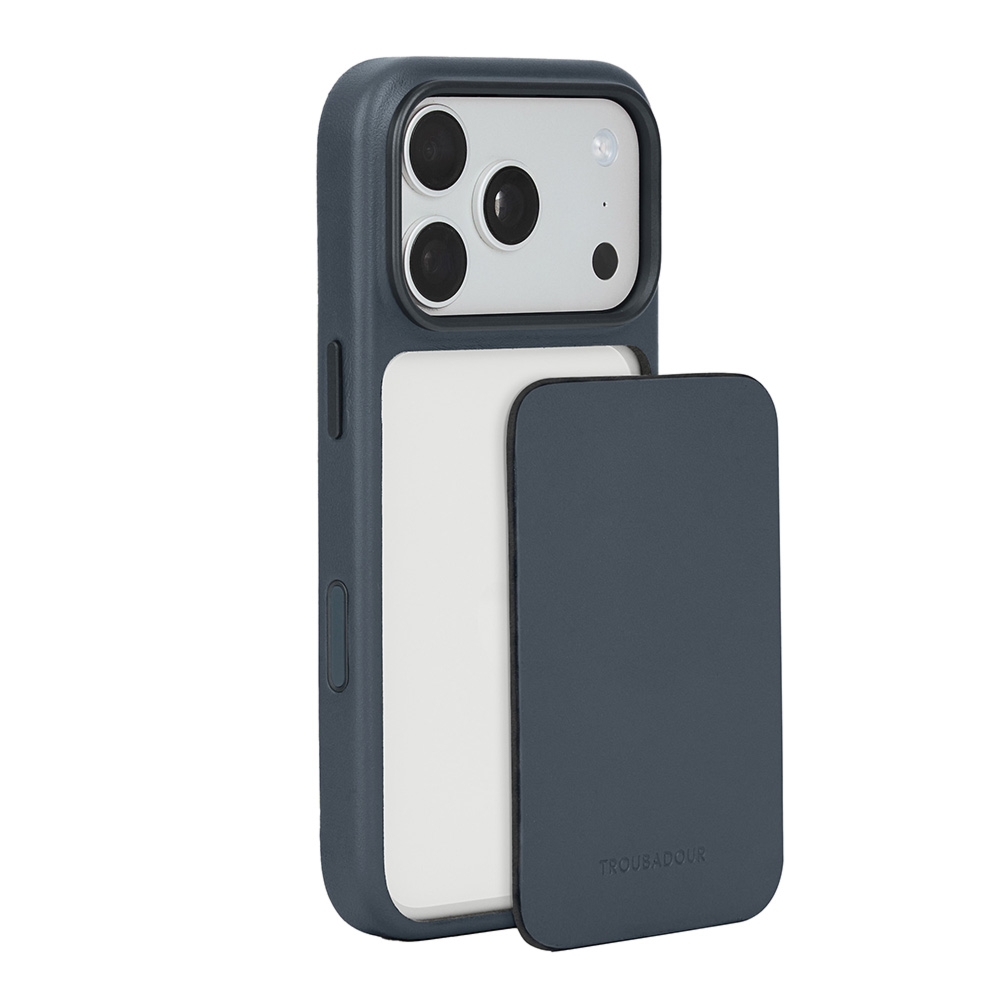 Skórzane etui z modularnymi pleckami Troubadour Modular Leather Case do MagSafe do iPhone 18 Pro Max, grafitowe