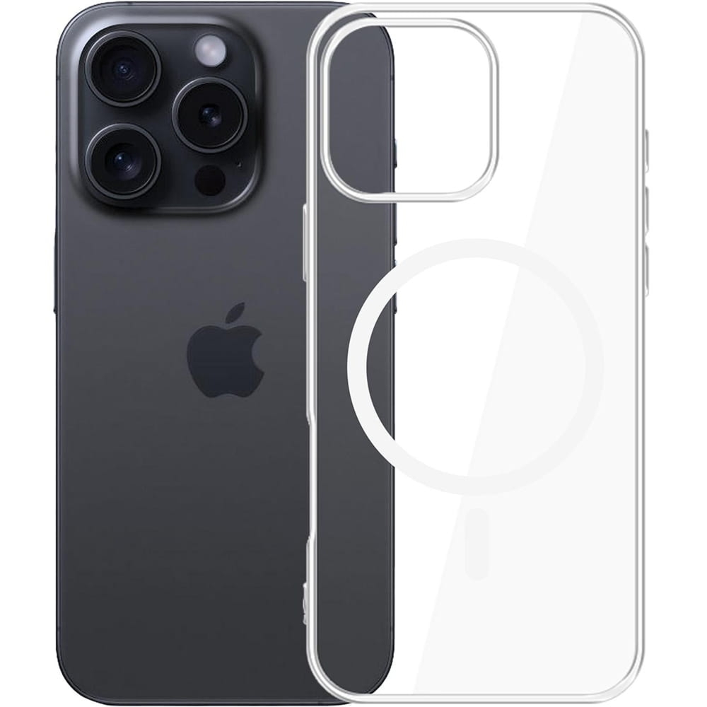 OUTLET: Etui 3mk Clear MagCase do MagSafe, do iPhone 16 Pro, przezroczysto-białe