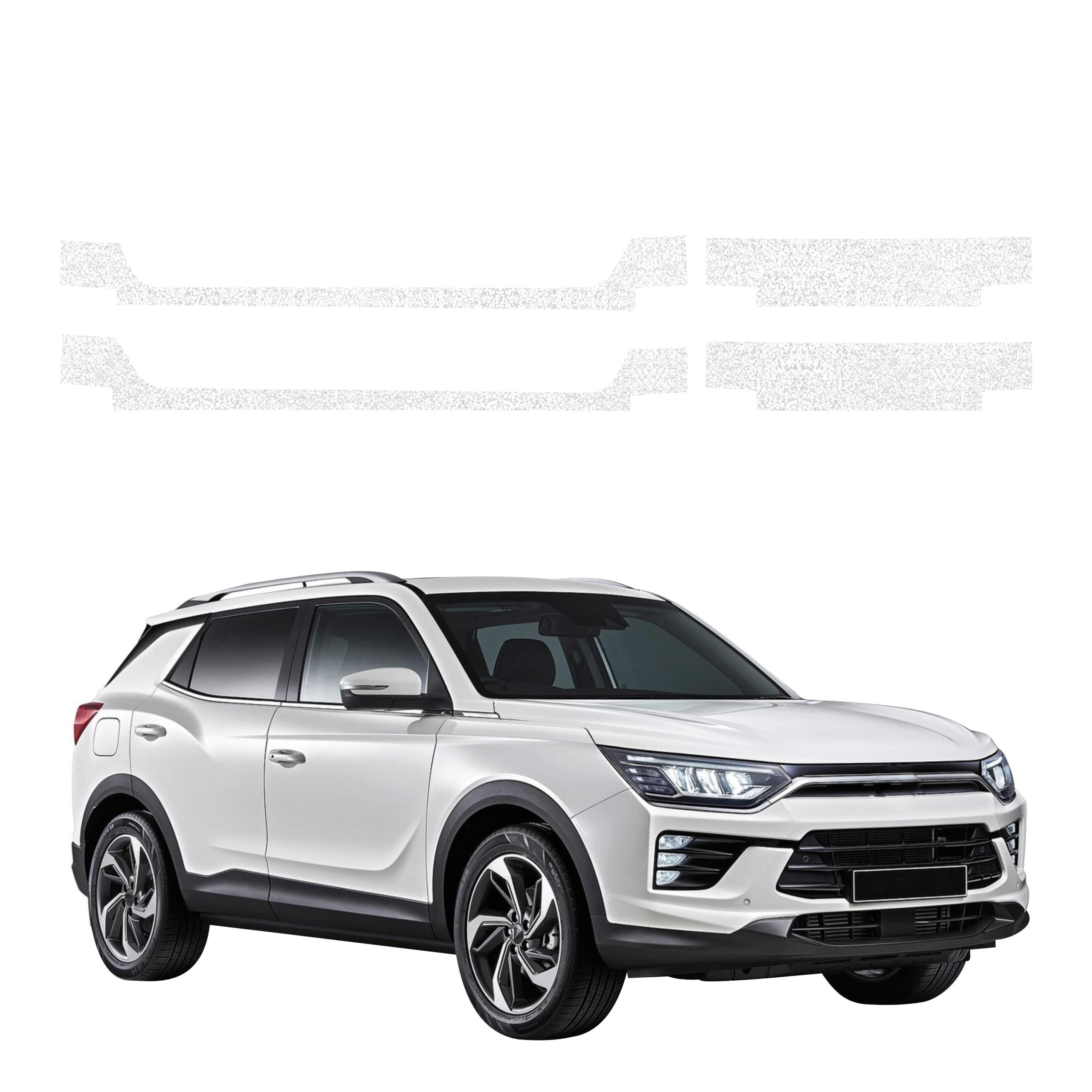 4w1 Biała powłoka techniczna Grizz Protector na progi SsangYong Korando (2023-2026)