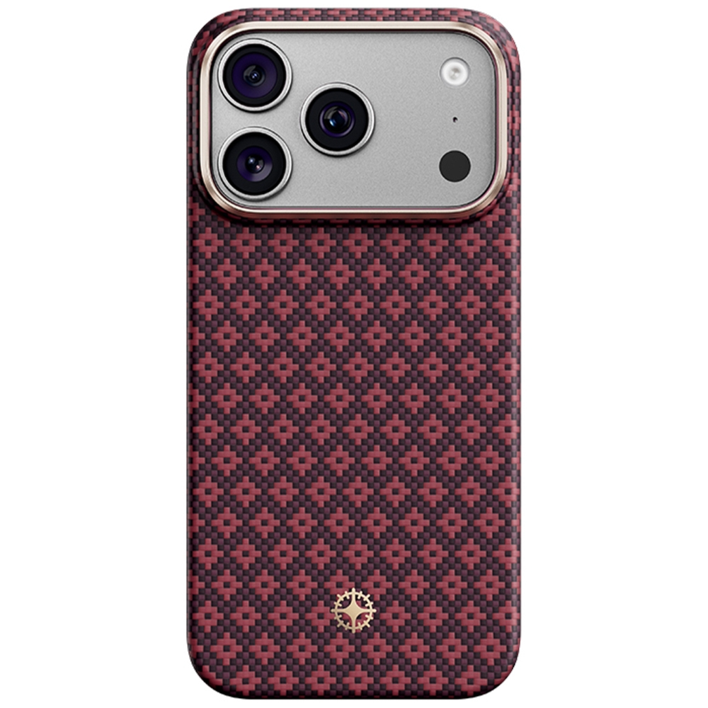 Etui aramidowe Benks Magnetic Armor Air Armor Grid MagSafe do iPhone 18 Pro Max, burgundowe