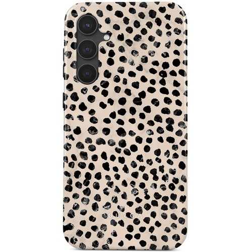 Image of Etui Burga Almond Latte Tough do Galaxy S23 FE, beżowy z czarnymi kropkami