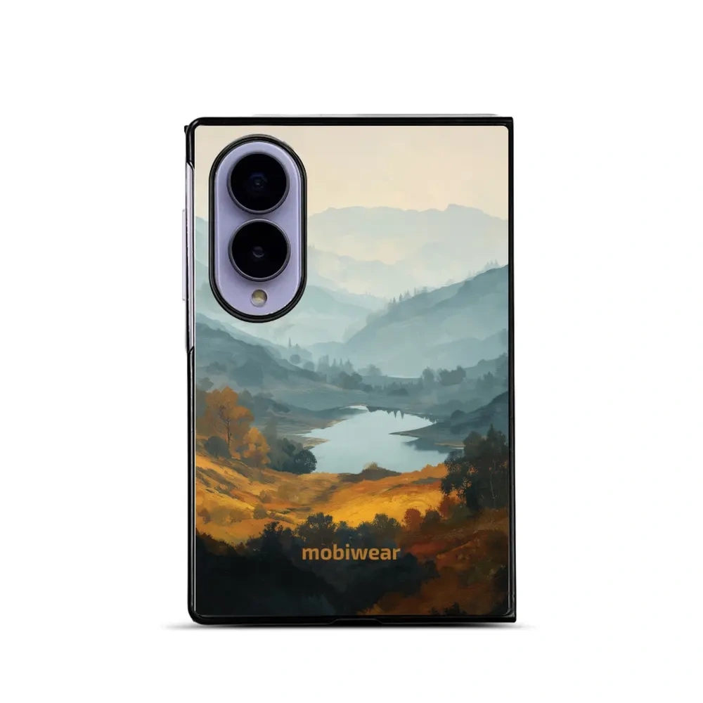 Etui ochronne do Galaxy Z Fold8, Mobiwear Glossy Case, jezioro w dolinie