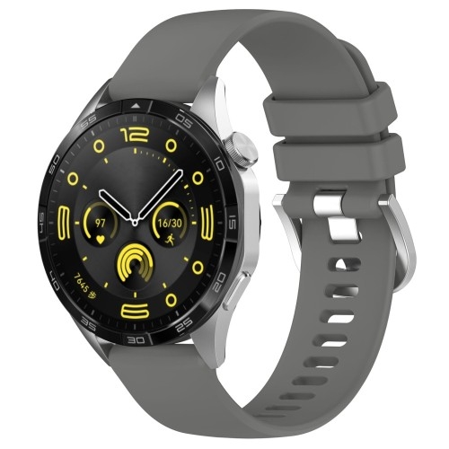 Image of Pasek Bizon Strap Watch Silicone Pro do Huawei Watch GT 5 Pro/GT 5/GT 4 46mm, szary