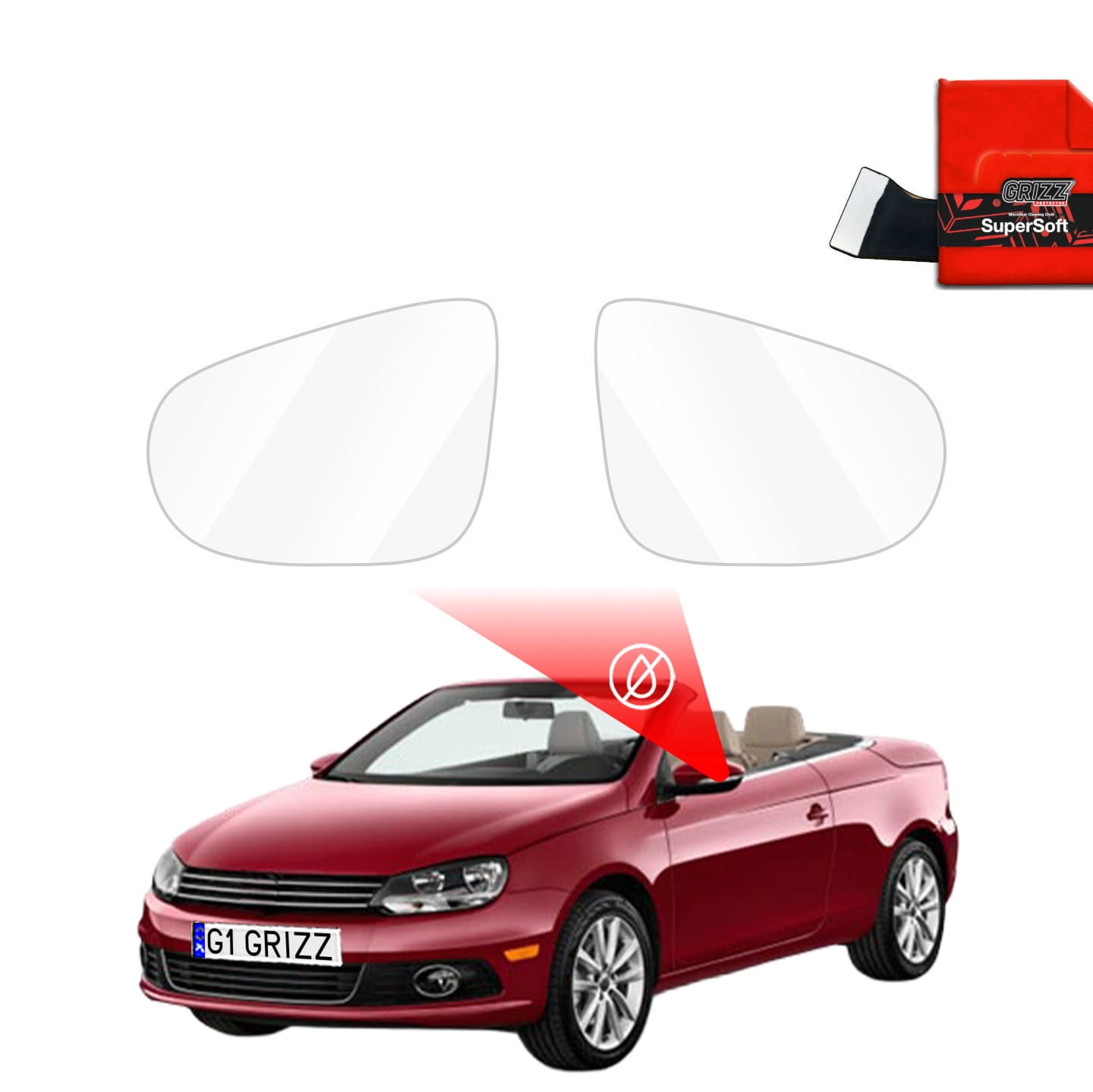 Folia przeciwdeszczowa Grizz Protector na lusterka do Volkswagen Eos (2006-2015)