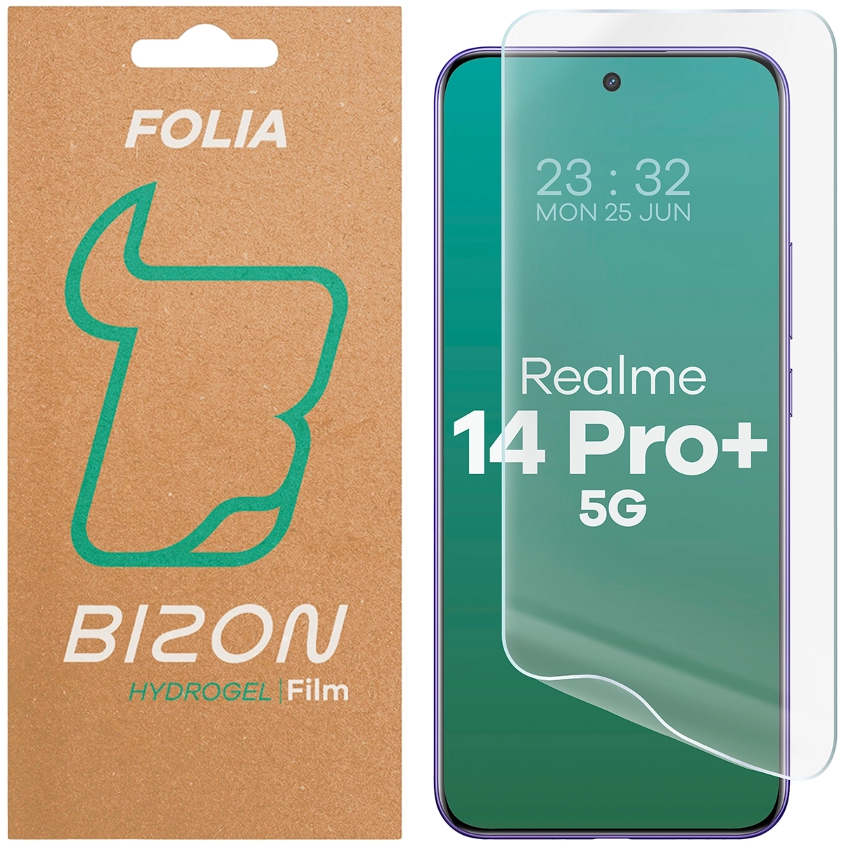 Folia hydrożelowa na ekran Bizon Film Hydrogel Front do Realme 14 Pro Plus 5G, 1 sztuka