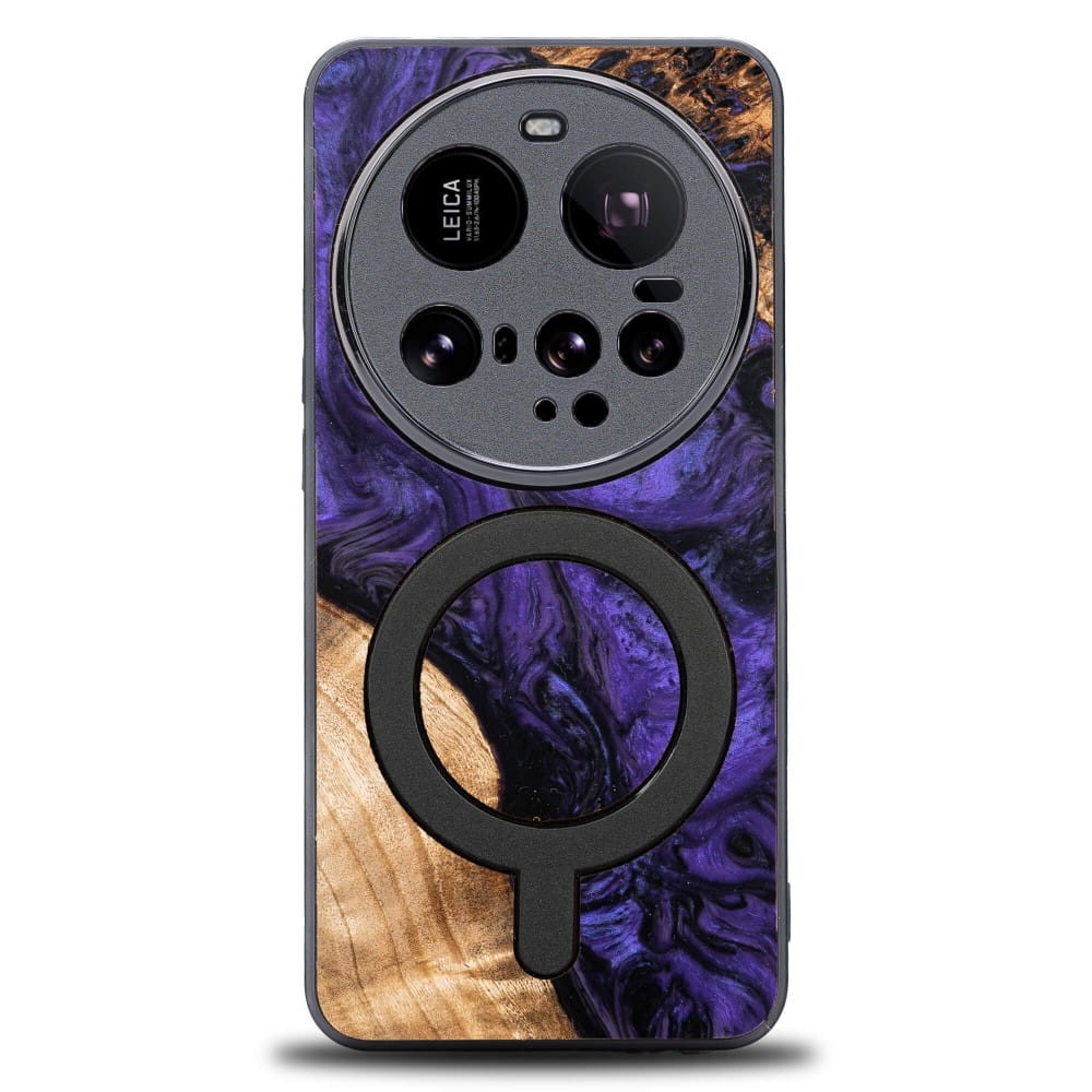 Image of Drewniane etui do Xiaomi 15 Ultra, Bewood Unique Violet do MagSafe