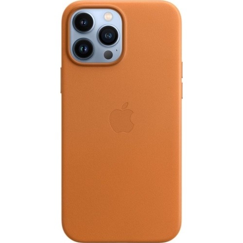 Image of Etui Apple Leather Case MagSafe do iPhone 13 Pro Max, brązowe