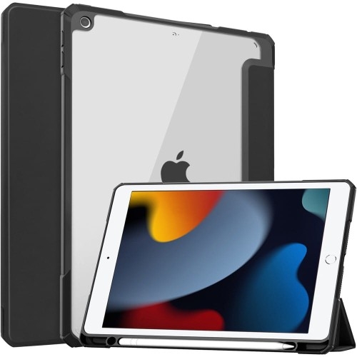 Image of Etui Bizon Case Tab Clear Matt do Apple iPad 9/8/7 10.2 2021/2020/2019, czarne