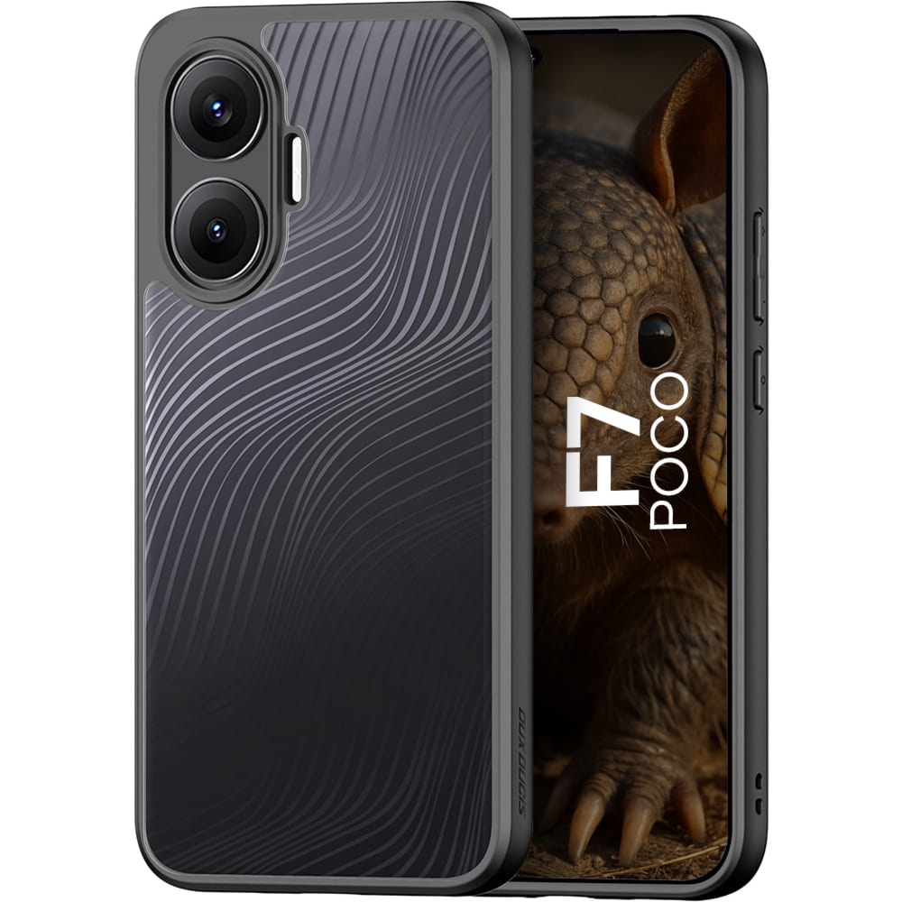 Etui Dux Ducis AIMO do Xiaomi POCO F7, czarno-przezroczyste