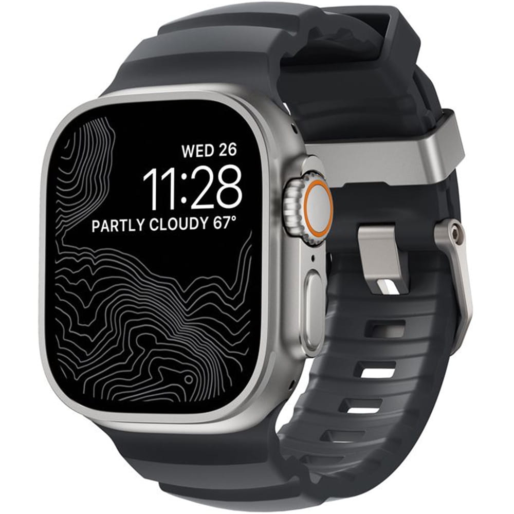 Image of OUTLET: Pasek Nomad Rocky Point Band do Apple Watch 49/46/45/44 mm, czarny