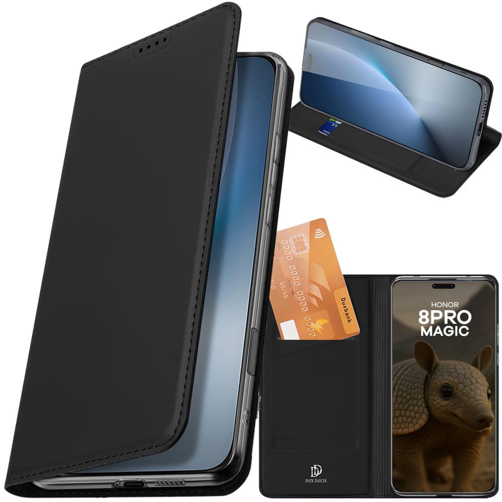 Etui z klapką Dux Ducis Skin Pro do Honor Magic8 Pro, czarne