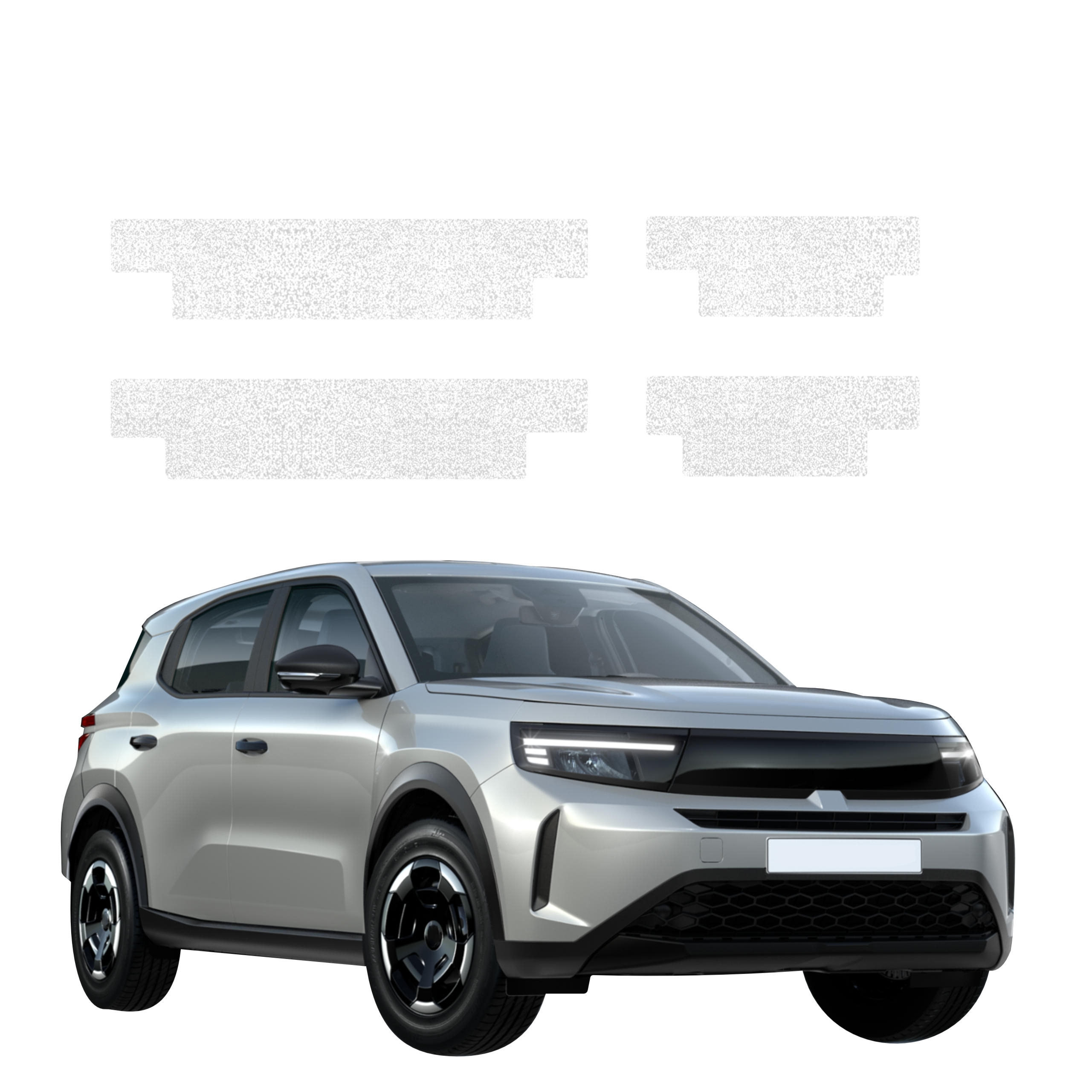 4w1 Biała powłoka techniczna Grizz Protector na progi Opel Frontera (2024-2026)