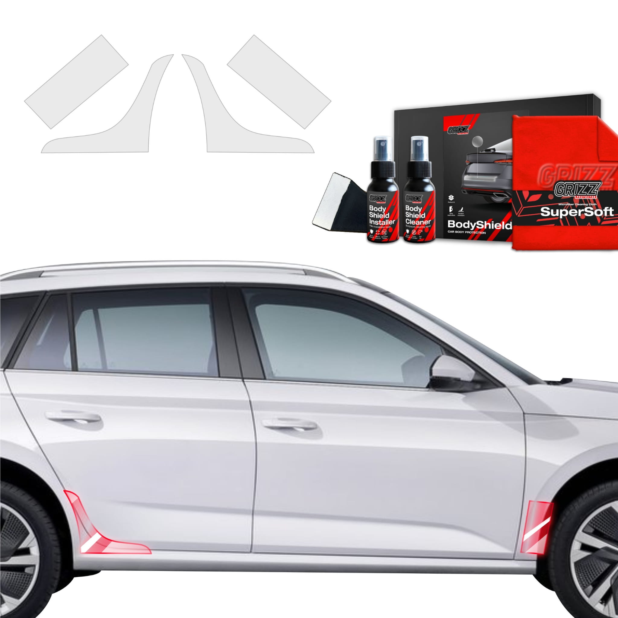 4w1 Folia ochronna Grizz Protector na nadkola do Skoda Kamiq (2024-2026)
