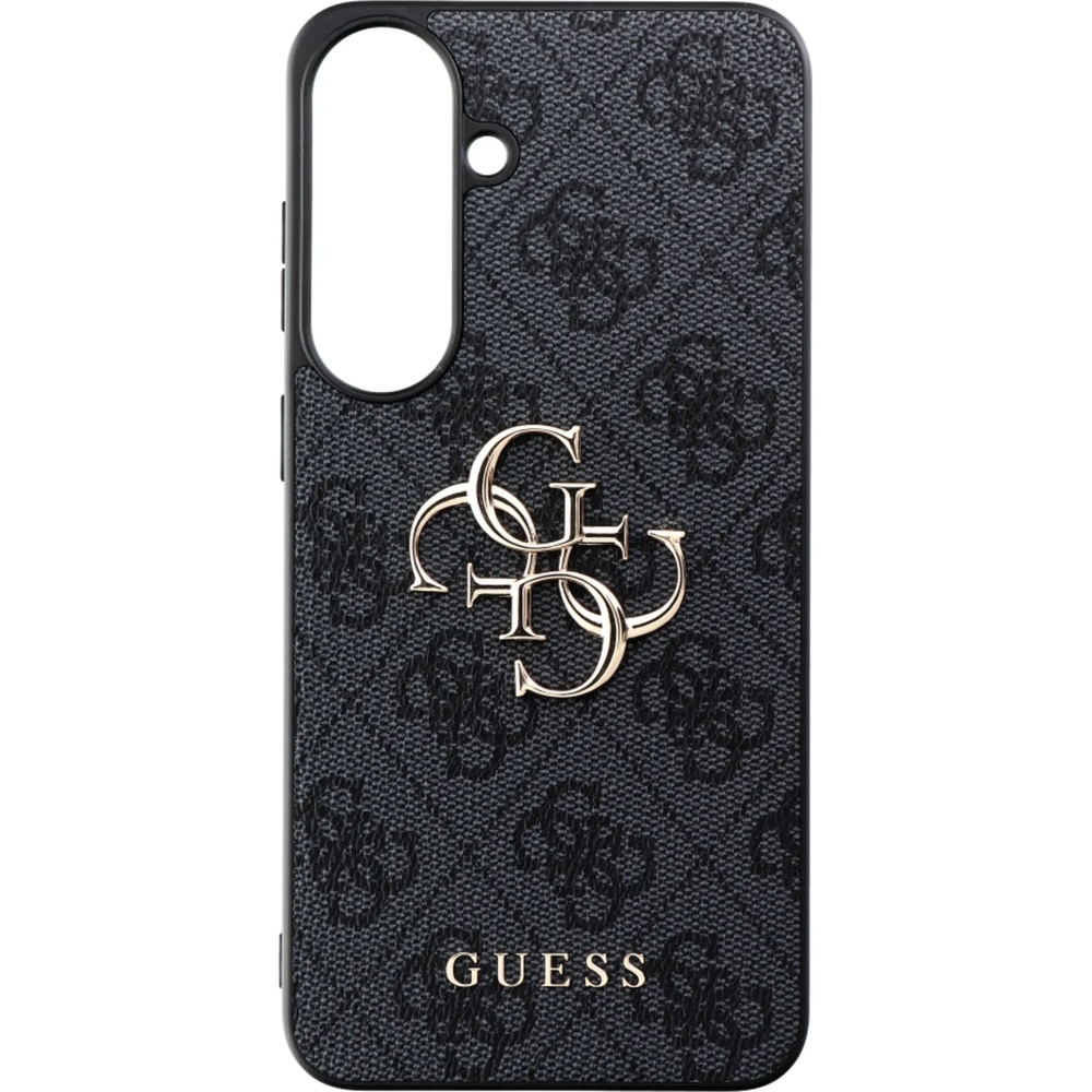 Etui Guess Leather 4G Metal Logo do Galaxy S26 FE, czarne