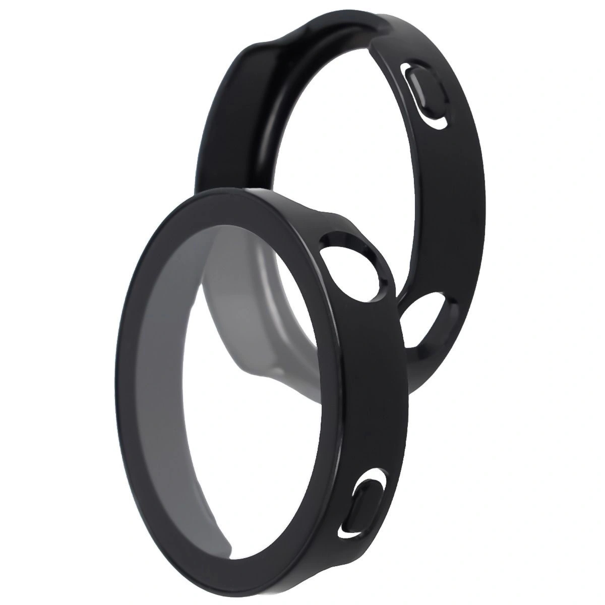 Etui ze szkłem do zegarka Bizon Case Watch Adamo do Huawei Watch GT6 41 mm, czarne