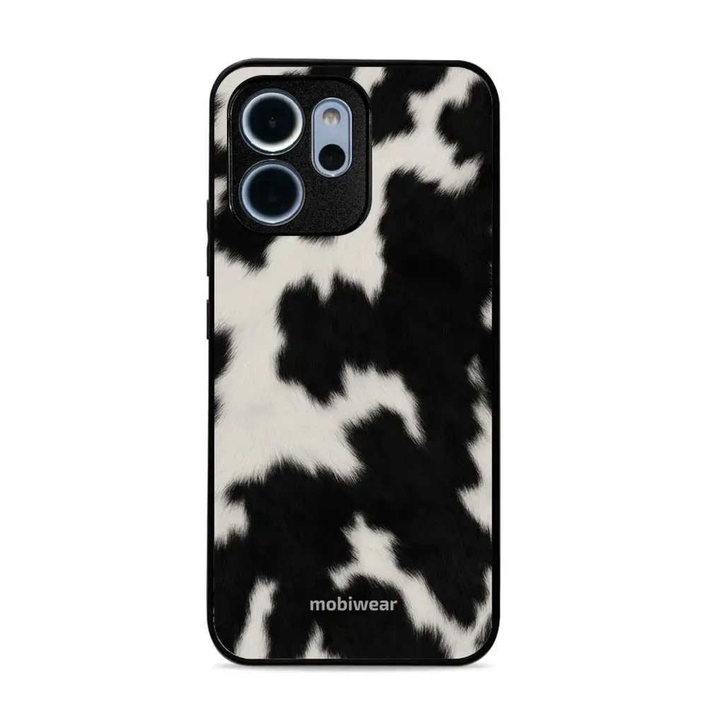 Etui ochronne do Oppo Reno 14 FS, Mobiwear Glossy Case, krowie futerko