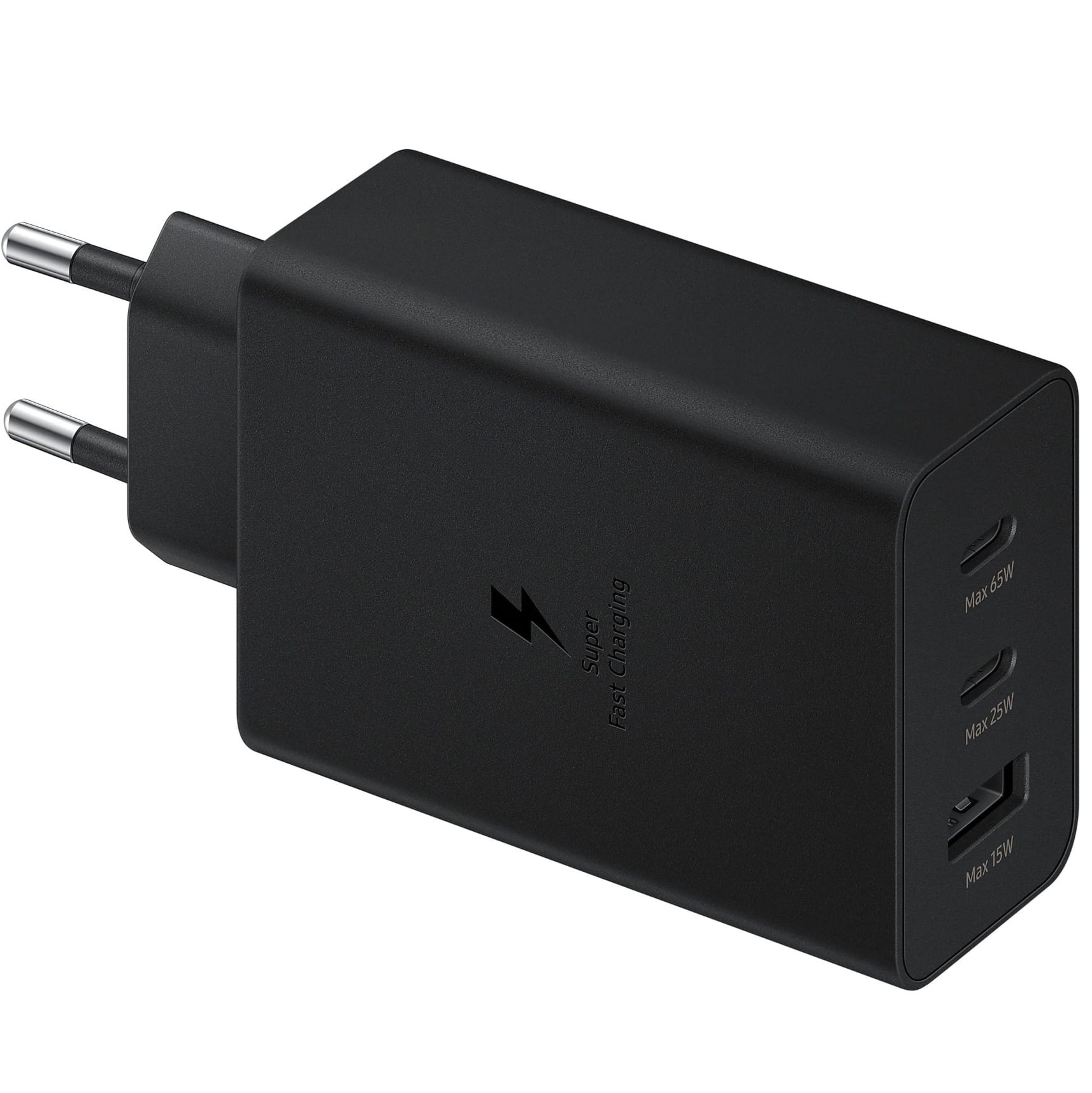 OUTLET: Ładowarka sieciowa 2x USB-C PD, USB-A, 65W Samsung Trio EP-T6530, czarna
