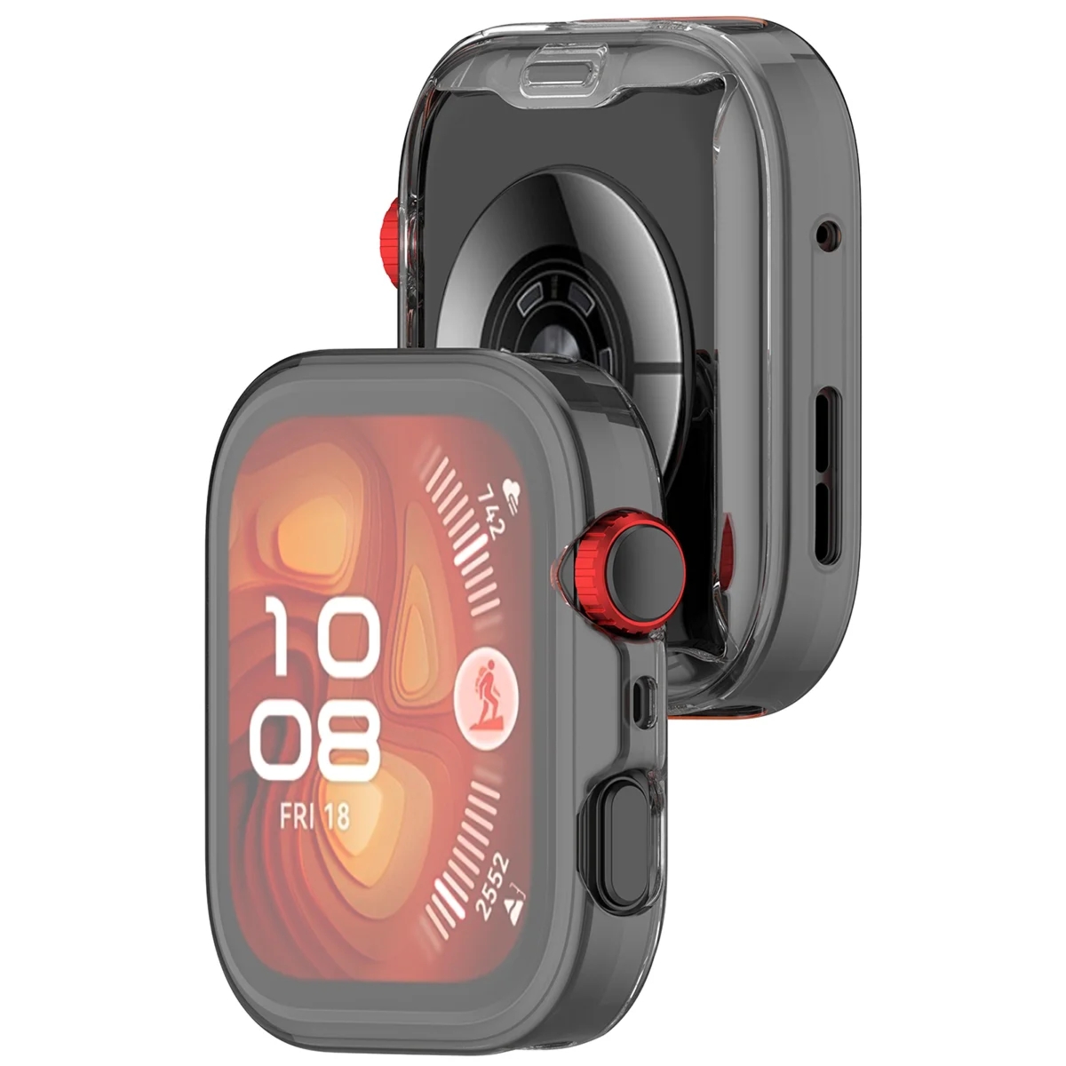 Etui z osłoną ekranu Bizon Case Watch Felipe do Huawei Watch Fit 5 Pro, przeźroczyste