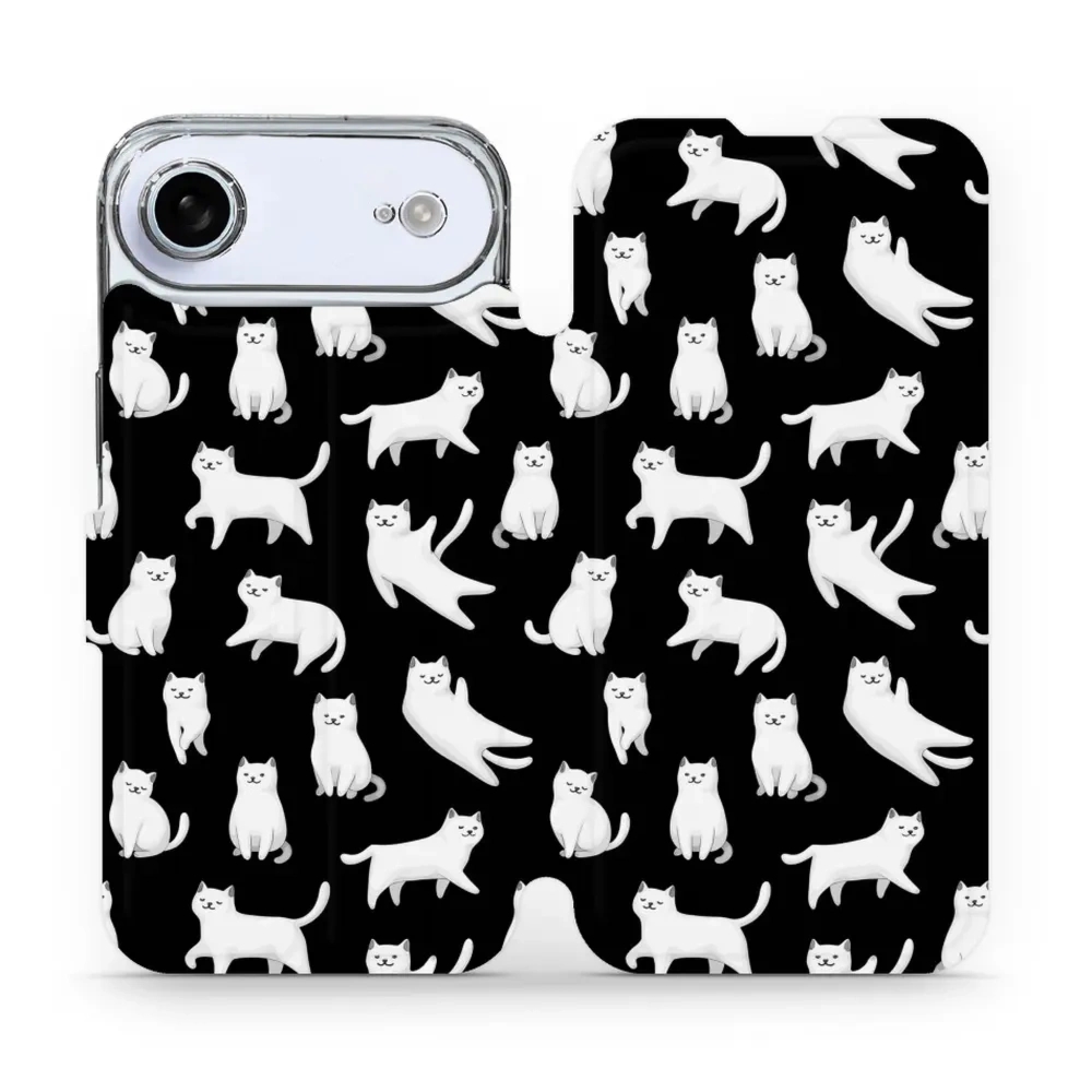 Etui z klapką do iPhone Air, Mobiwear Book, kotki luna