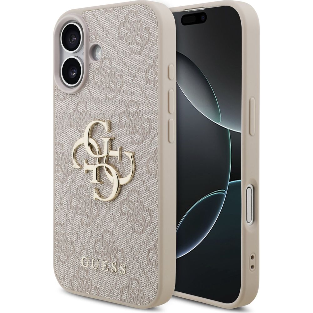 Etui Guess Hardcase 4G Big Metal Logo do iPhone 17, różowe