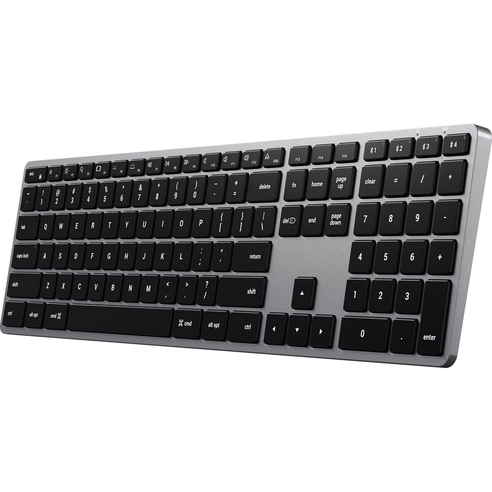 Image of Klawiatura membranowa z układem numerycznym, Satechi Slim X3, Bluetooth 5.0 + USB-C, szara