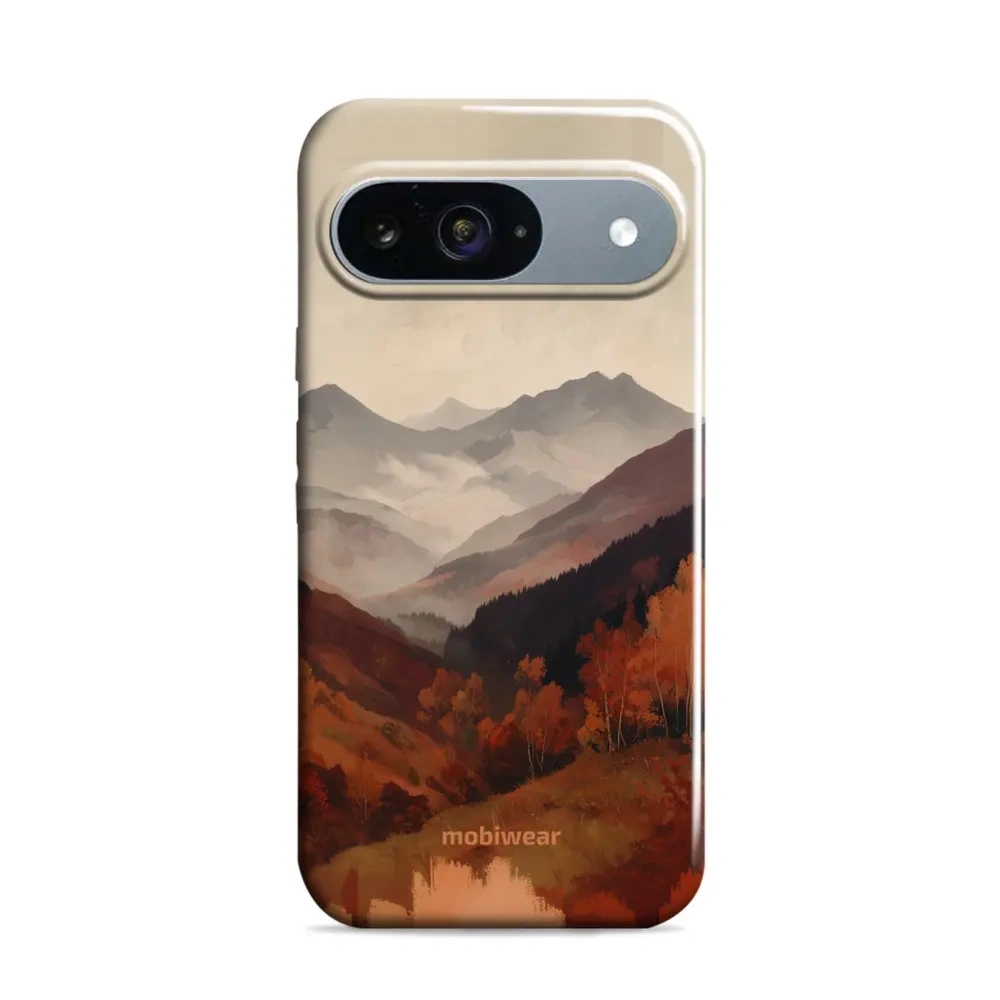 Etui ochronne do Google Pixel 9 Pro, Mobiwear Elite Pro, mglista dolina w górach