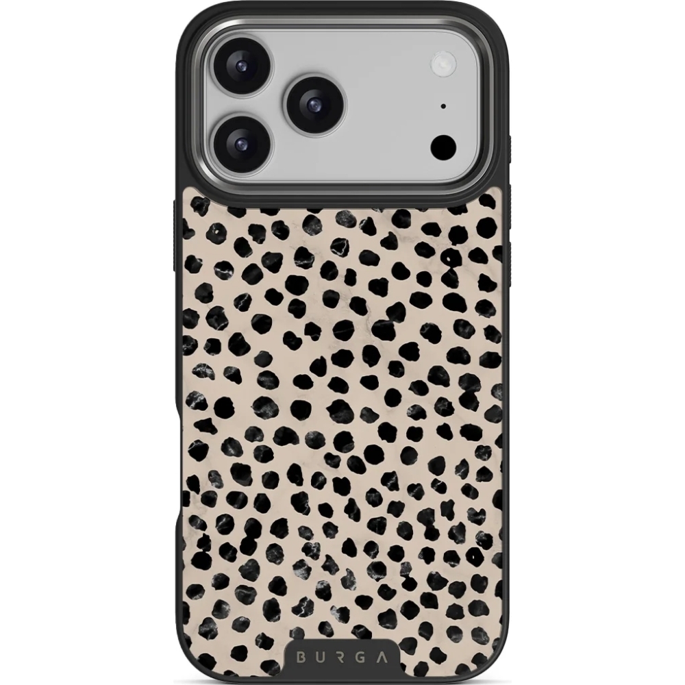 Etui Burga Elite Dark MagSafe do iPhone 18 Pro, Almond Latte Gunmetal