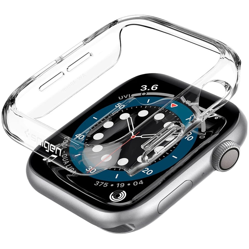 Image of Etui Spigen Thin Fit Apple Watch SE/ SE 2022/ 6/ 5/ 4 - 40mm, przezroczyste