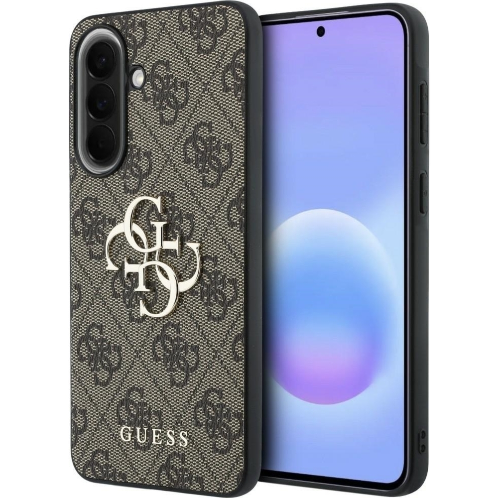 Etui Guess Hardcase Leather do Galaxy A57 5G, brązowe