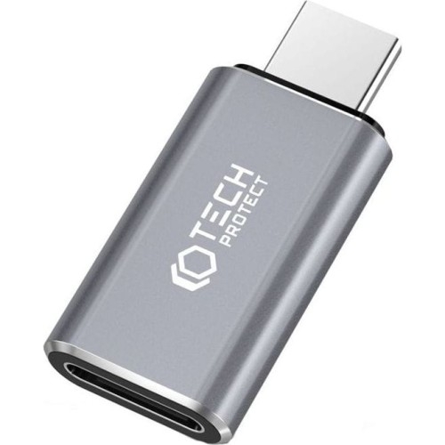 Image of Adapter Tech-Protect UltraBoost przejściówka USB-C na Lightning, szary