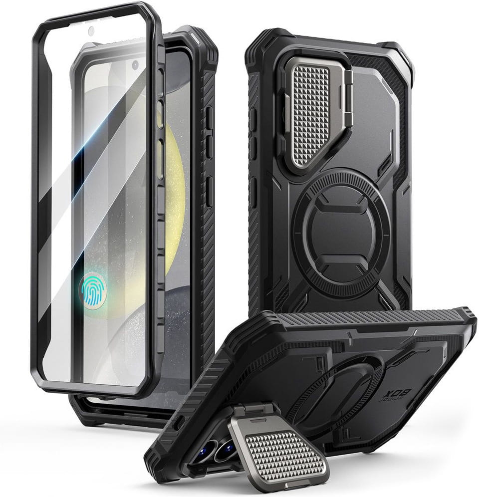 Image of Etui pancerne Supcase i-Blason Armorbox Mag SP do Galaxy S25 Plus, do MagSafe, czarne