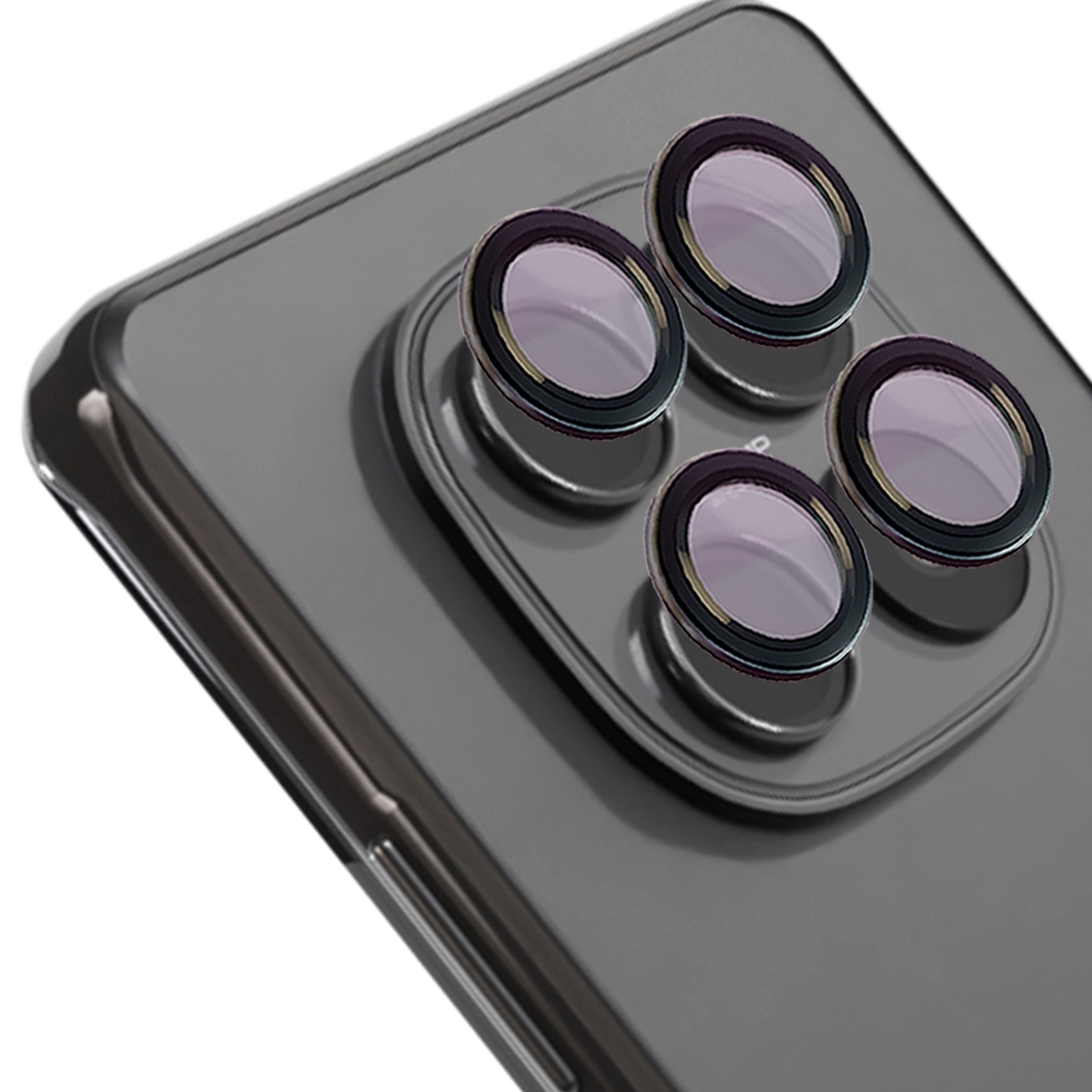 Szkło na aparat Bizon Glass Snap Lens do Xiaomi Redmi Note 15 5G / 14 4G/ Poco M8 5G, 1 zestaw, czarna ramka