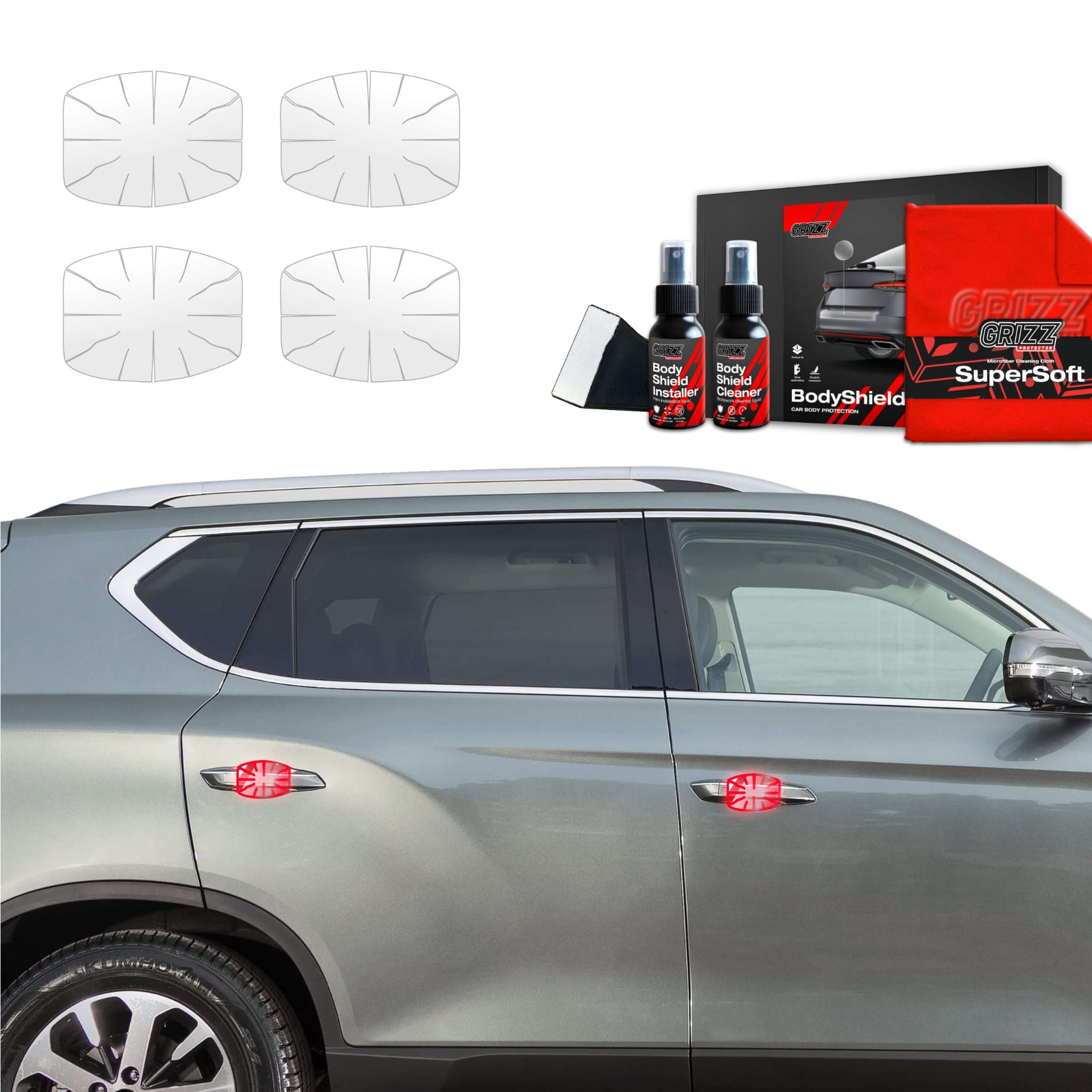 4w1 Folia ochronna Grizz Protector pod klamki do SsangYong Rexton (2023-2026)