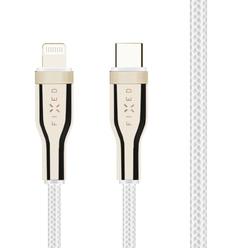 Image of Kabel Fixed Braided Cable USB-C / Lightning 60W 1,2 m, biały