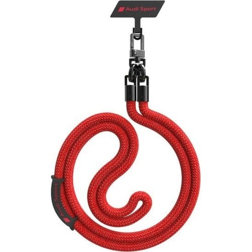 Image of Uniwersalna smycz na telefon Audi crossbody AUS-CBL10-RSQ/D1-RD, 120cm, 10mm, czerwona