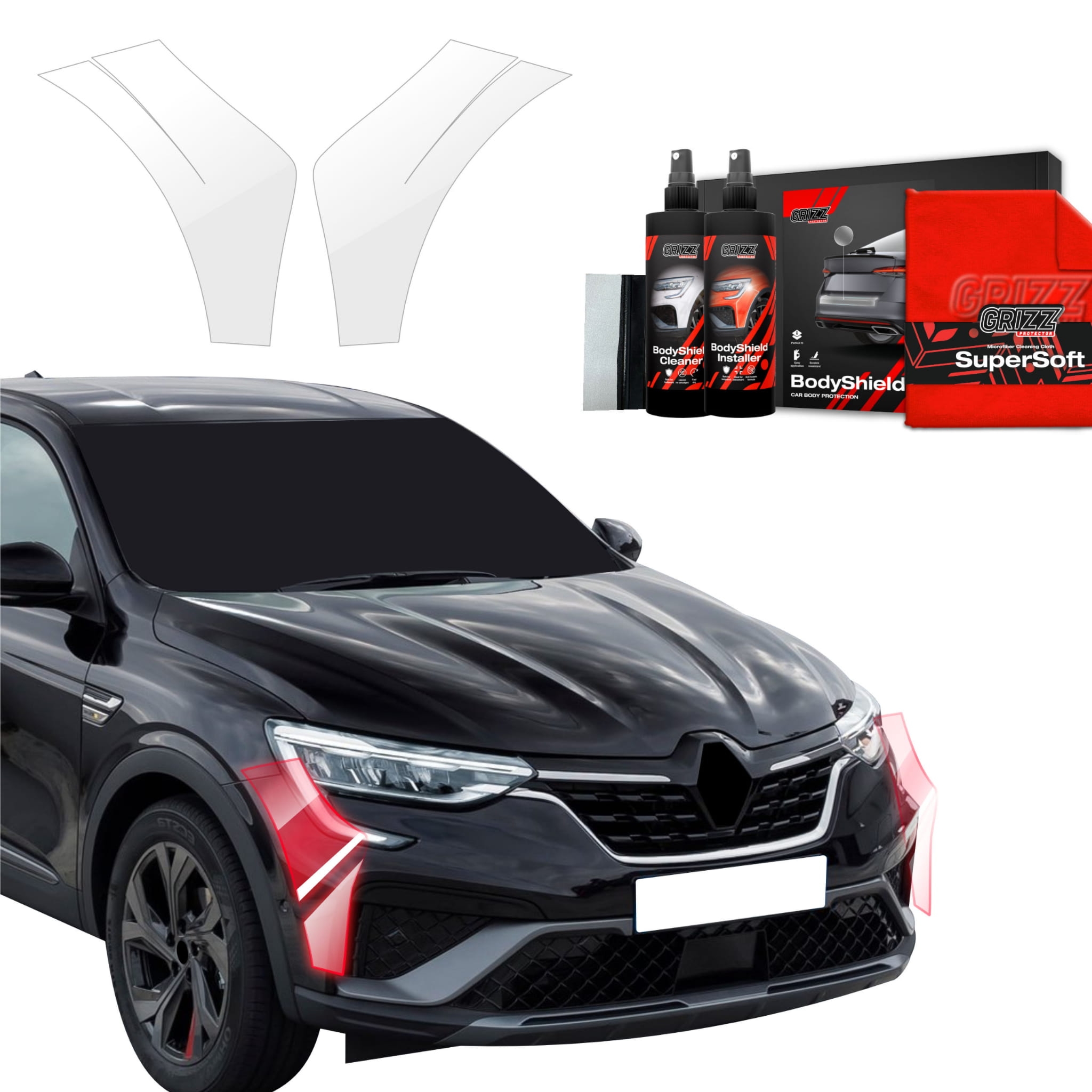 2w1 Folia ochronna Grizz Protector na zderzak do Renault Arkana (2022-2026)