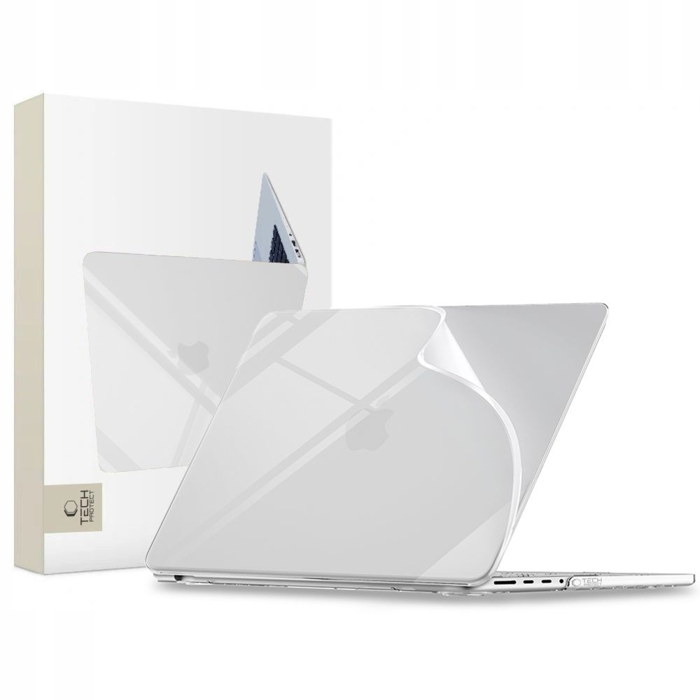 Etui ochronne Tech-Protect Softshell do MacBook Pro 14″ 2021-2026, przezroczyste