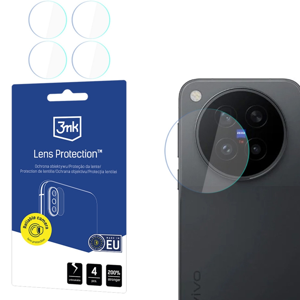 Osłona na aparat 3mk Lens Protection do Vivo X500 Pro, 4 zestawy